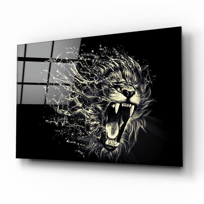 Aslan Cam Tablo