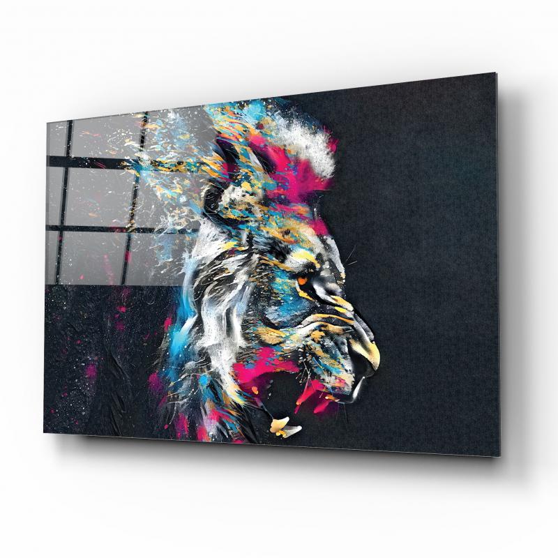 Aslan Cam Tablo