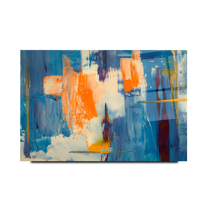 Soyut Desen Cam Tablo