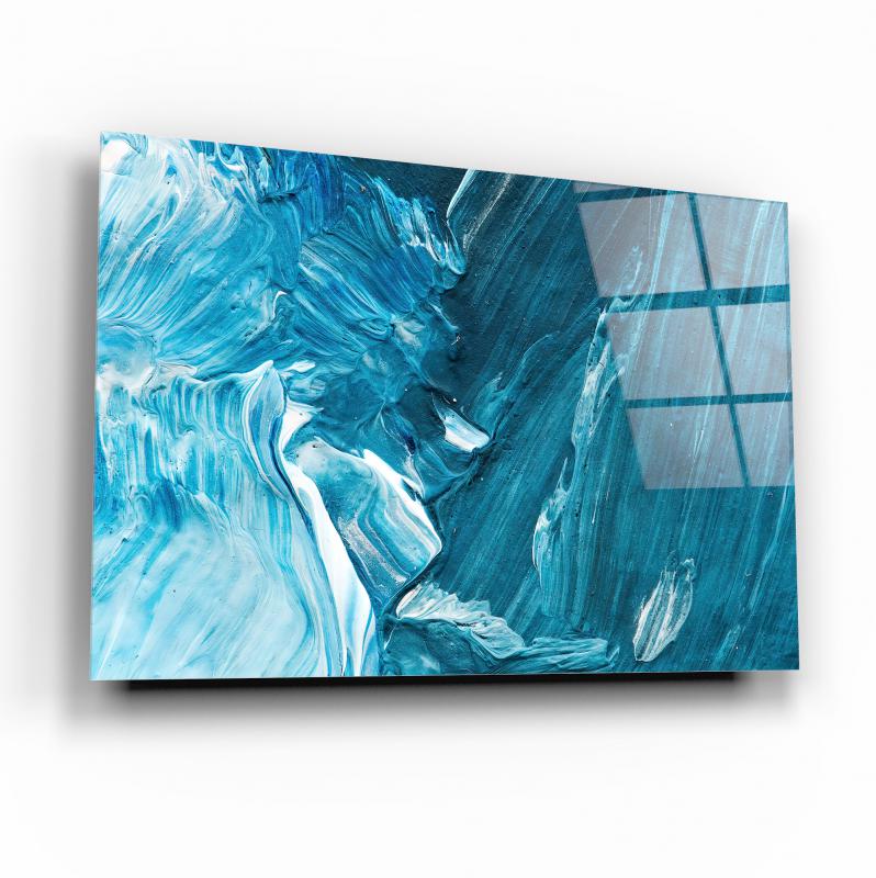 Soyut Desen Cam Tablo