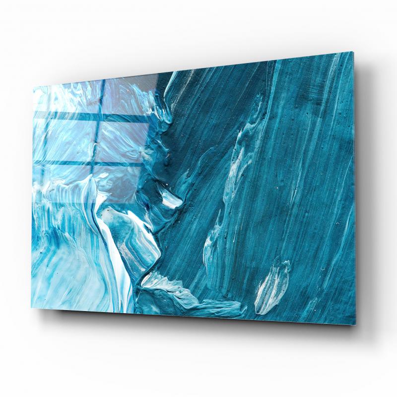 Soyut Desen Cam Tablo