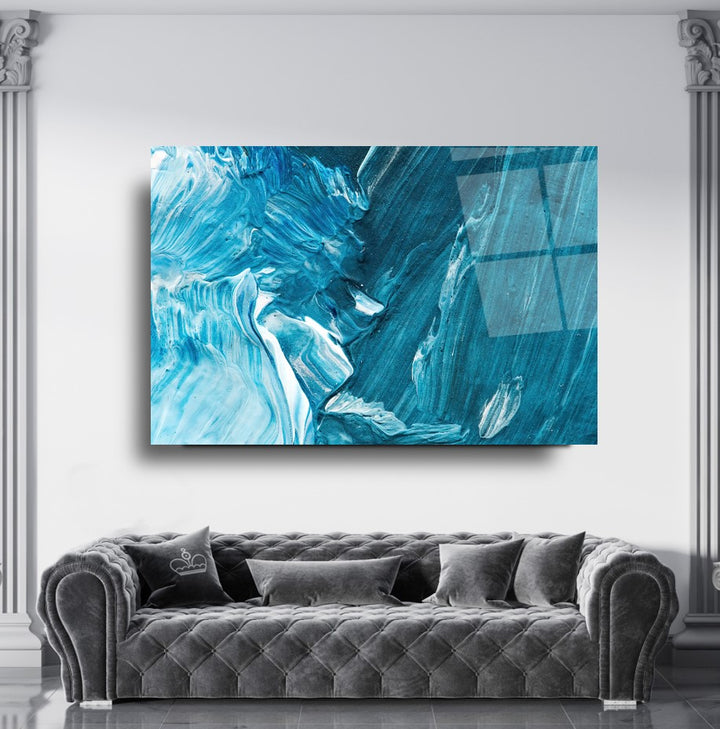 Soyut Desen Cam Tablo