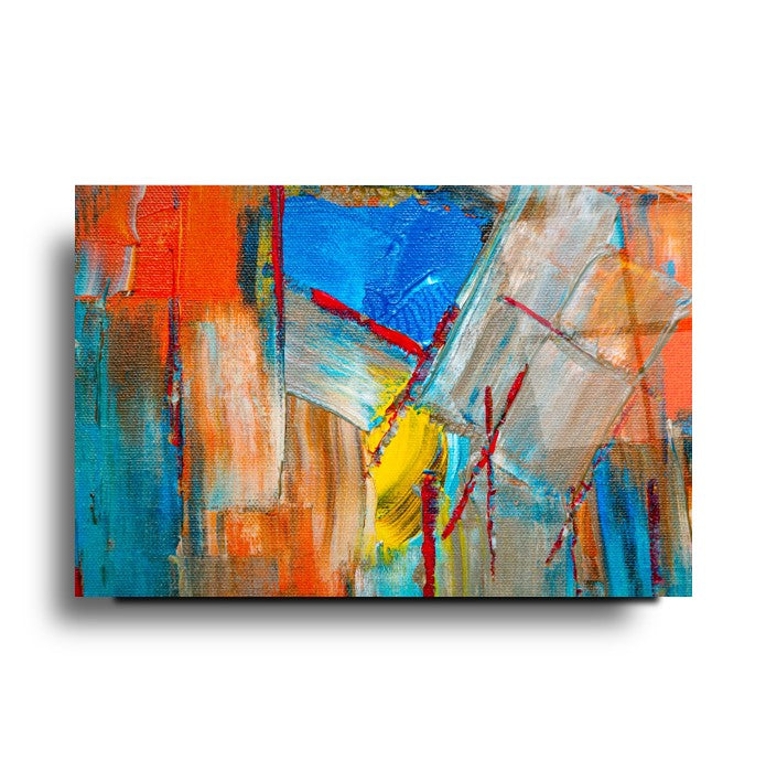 Soyut Desen Cam Tablo