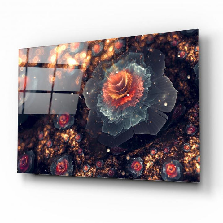 Çiçekler Cam Tablo