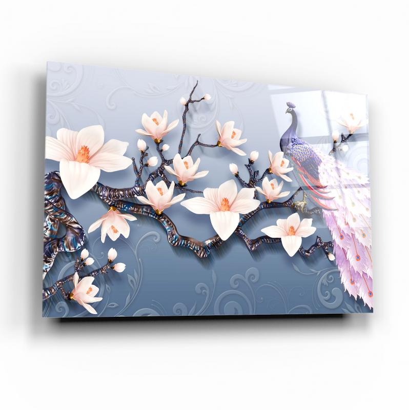 Çiçekler Cam Tablo