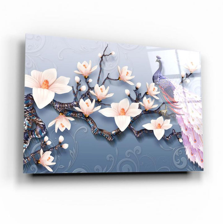 Çiçekler Cam Tablo