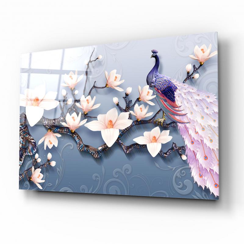 Çiçekler Cam Tablo