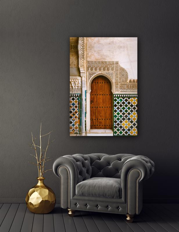 El Hamra Sarayı Cam Tablo