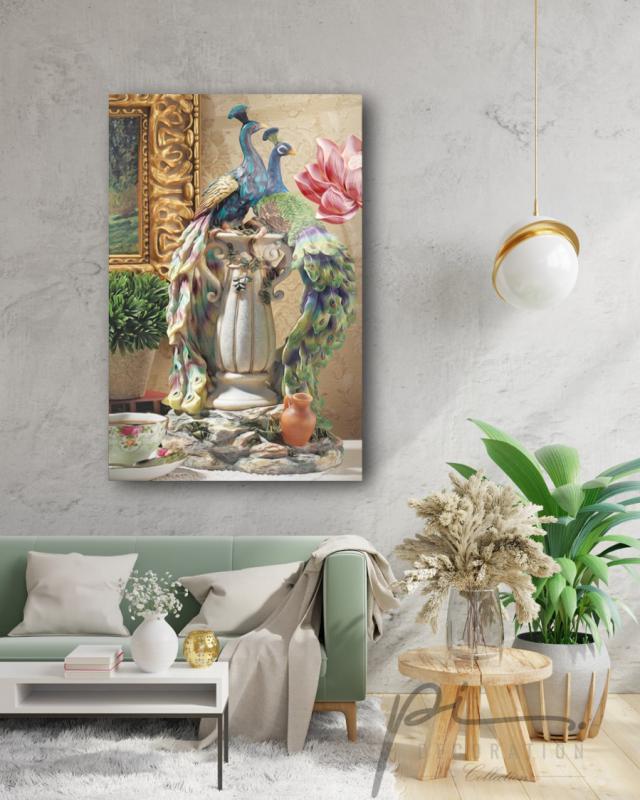 Tavuskuşu Cam Tablo