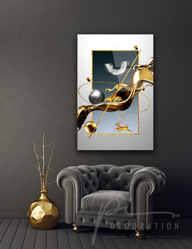 Geometrik Desen Cam Tablo