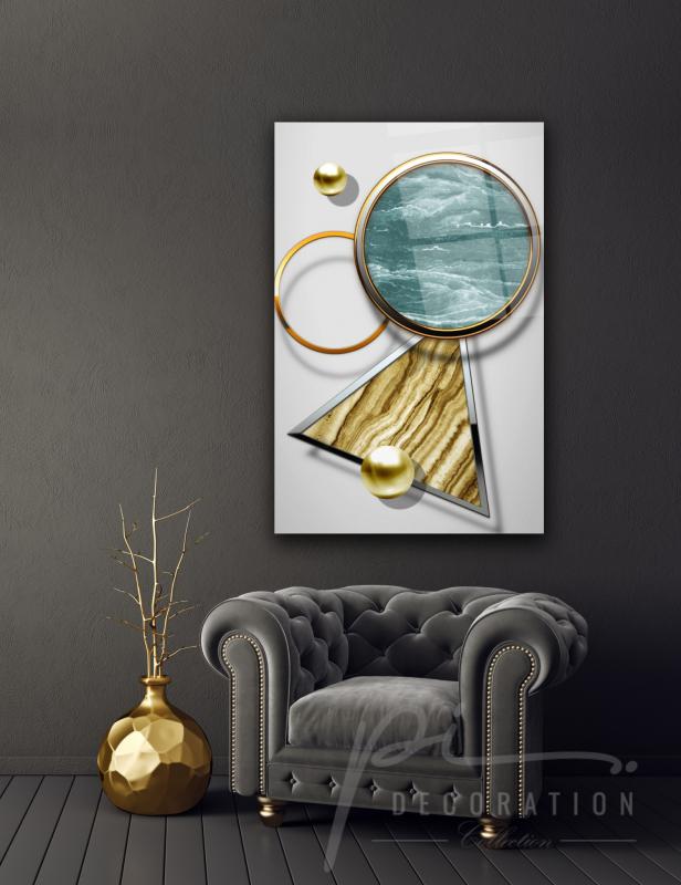 Geometrik Desen Cam Tablo