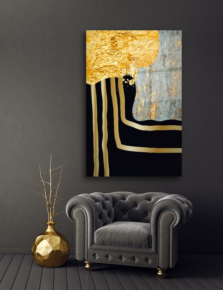 Gold Desenler Cam Tablo