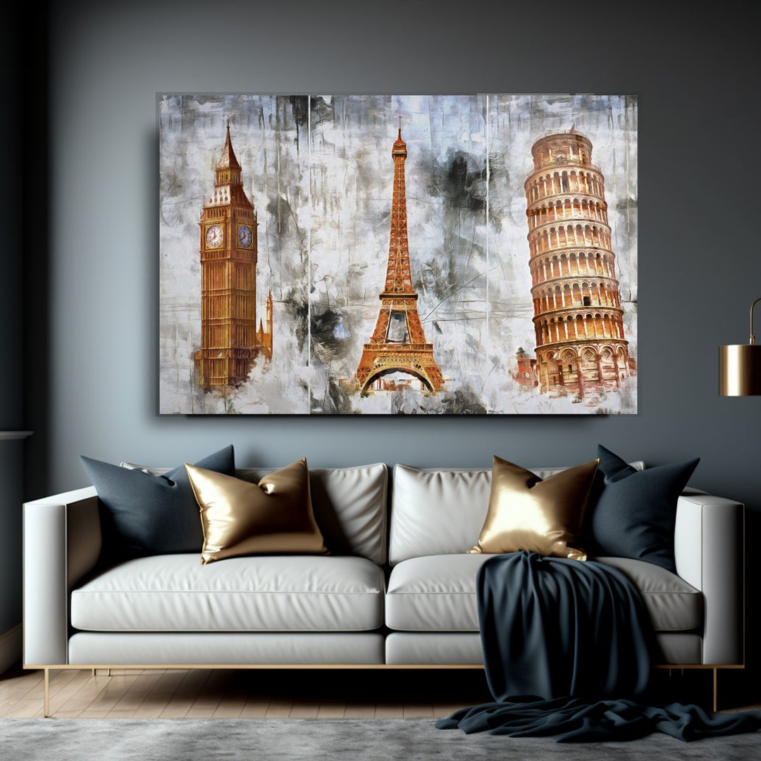 Tarihi Yapılar Cam Tablo