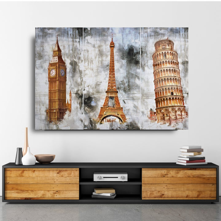 Tarihi Yapılar Cam Tablo