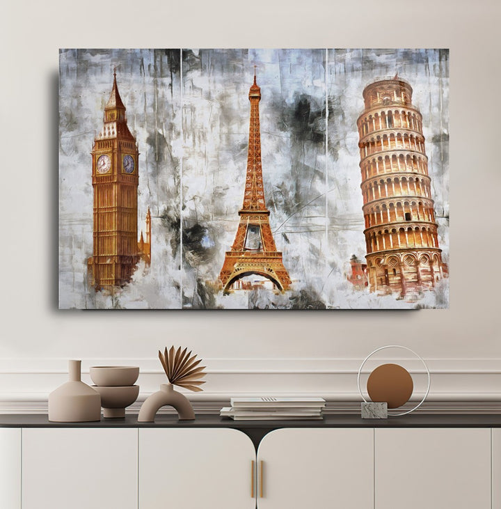 Tarihi Yapılar Cam Tablo