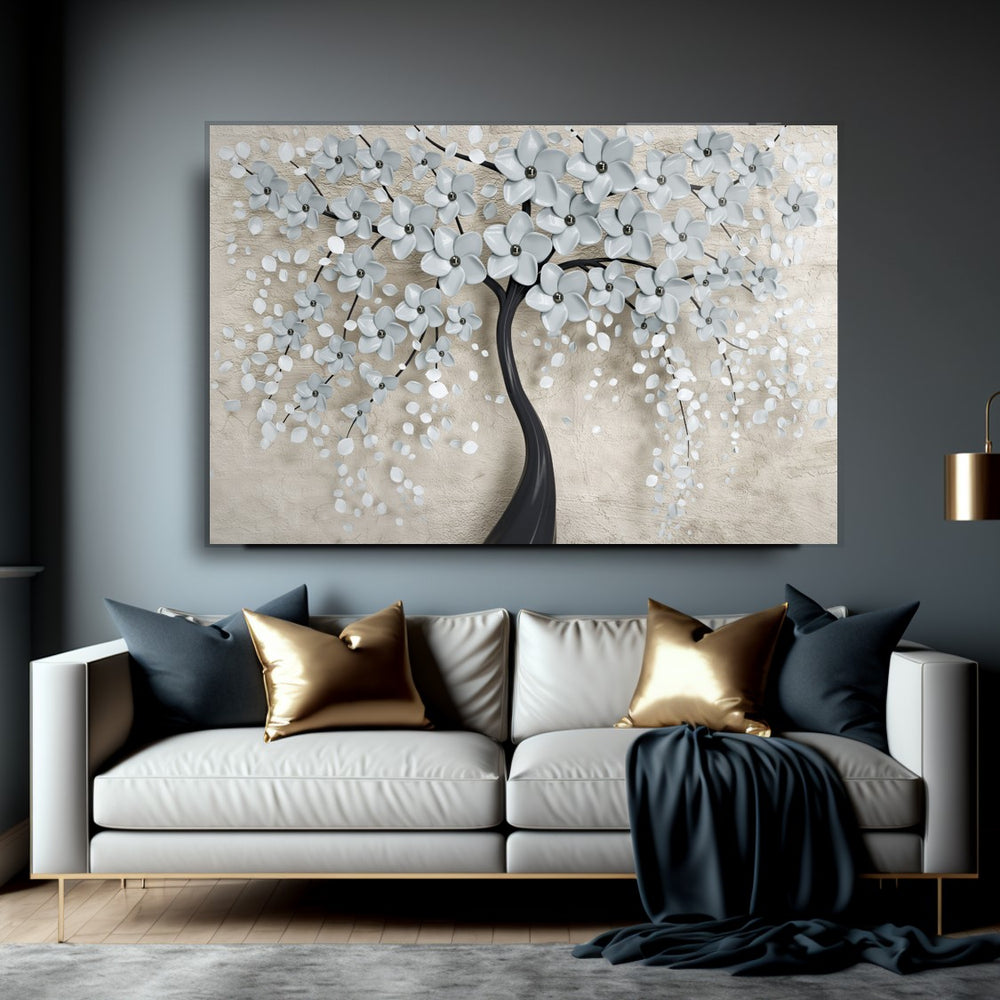 Çiçekler Cam Tablo