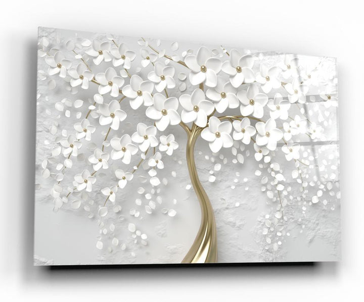 Çiçekler Cam Tablo