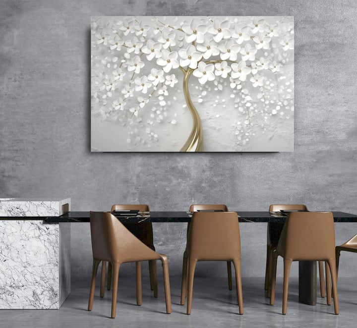 Çiçekler Cam Tablo