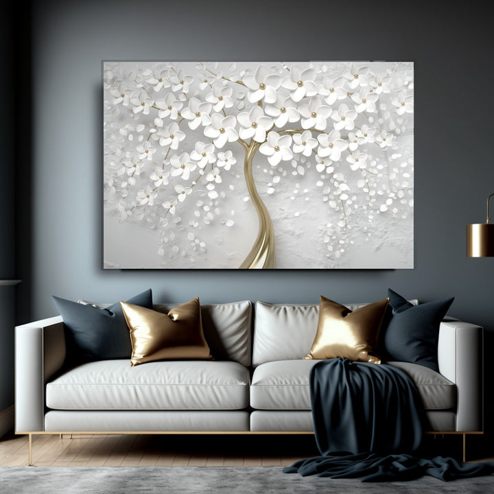 Çiçekler Cam Tablo