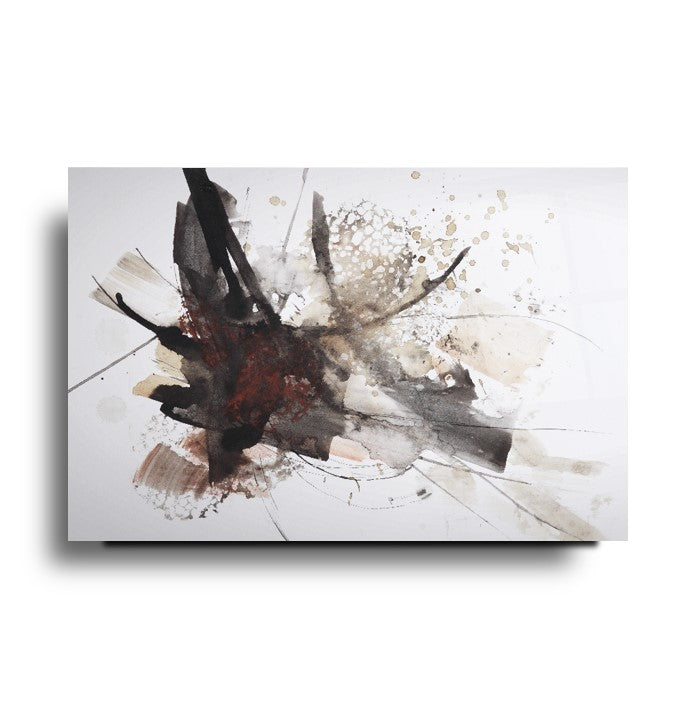 Soyut Desenler Cam Tablo