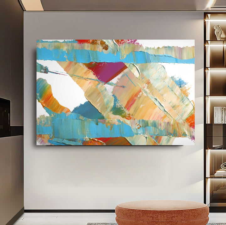 Soyut Desenler Cam Tablo