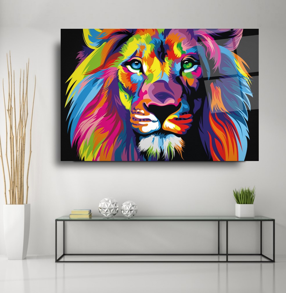 Aslan Cam Tablo