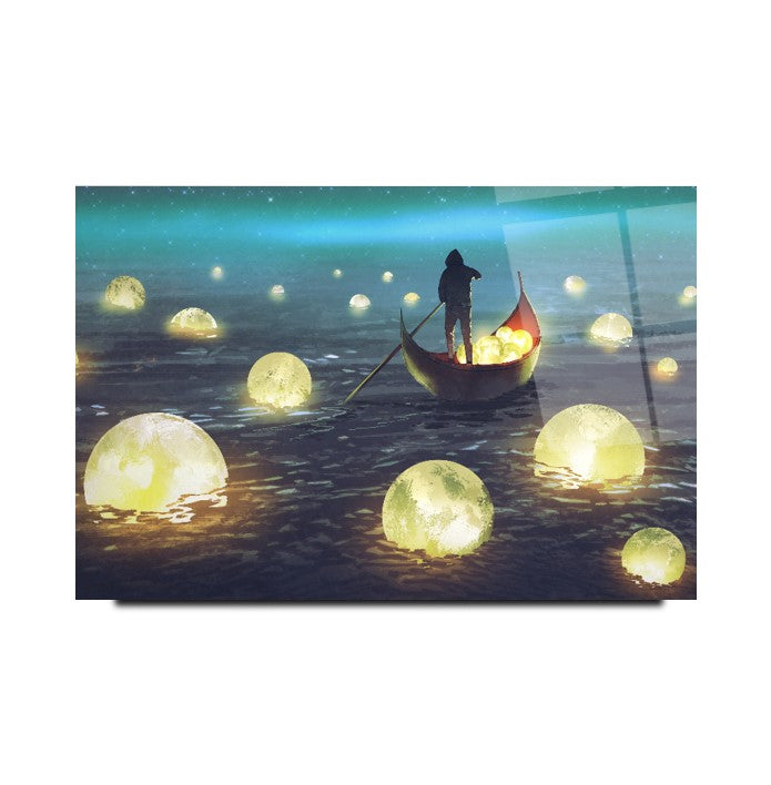 Ay Toplayıcısı Cam Tablo