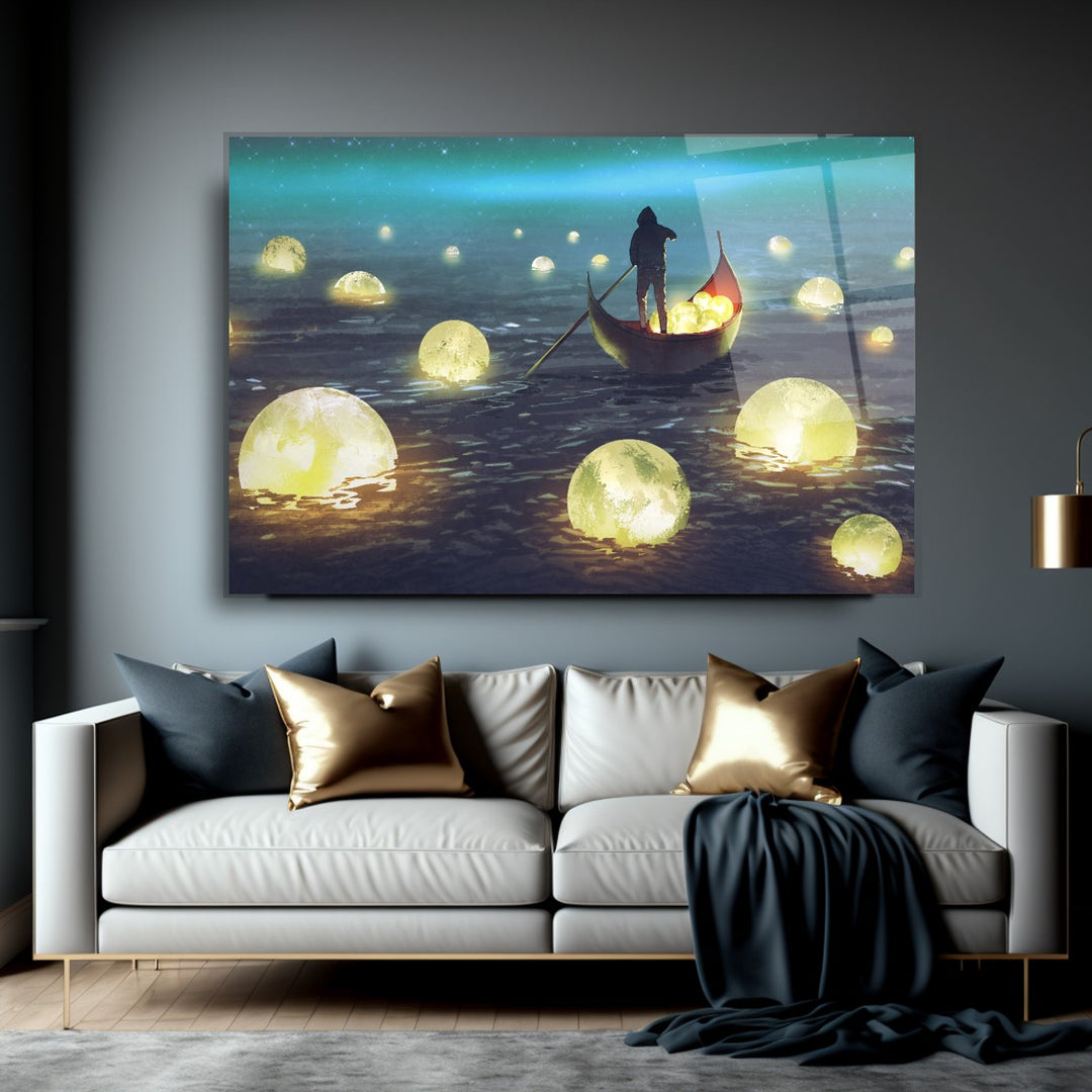 Ay Toplayıcısı Cam Tablo