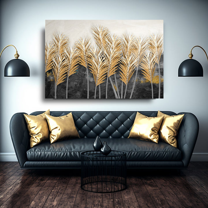 Başak Dalları Cam Tablo