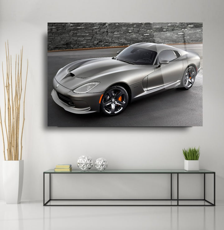 Spor Araba Cam Tablo