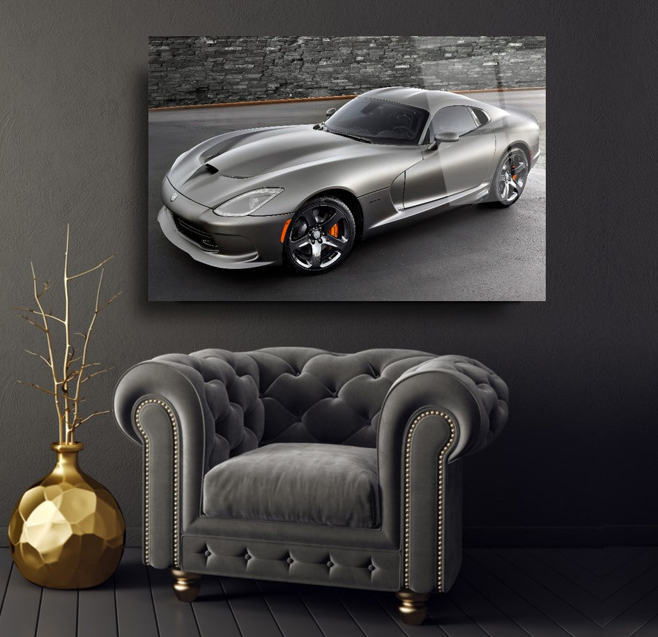 Spor Araba Cam Tablo