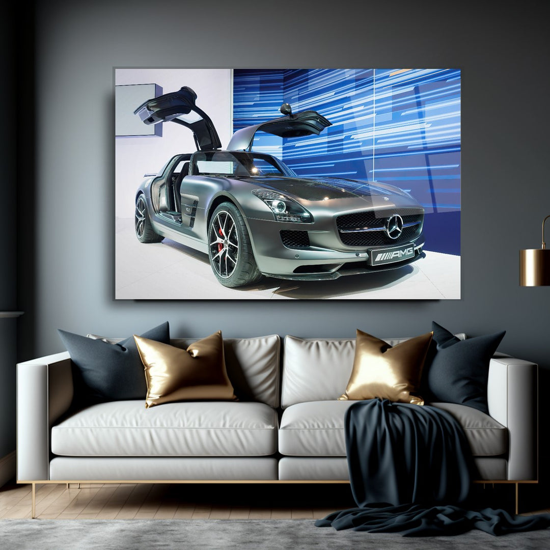 Spor Araba Cam Tablo