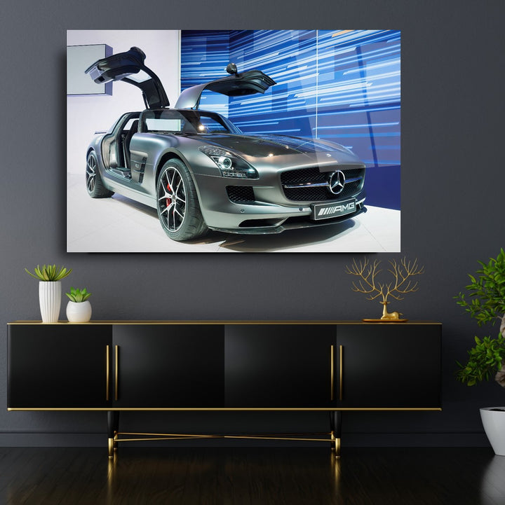 Spor Araba Cam Tablo