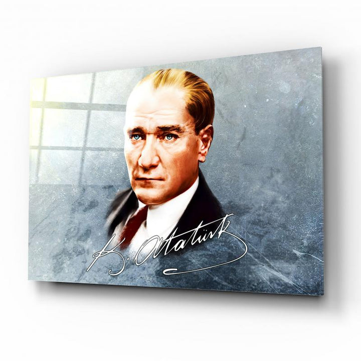 Atatürk Portresi Cam Tablo