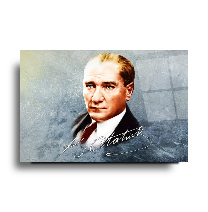 Atatürk Portresi Cam Tablo