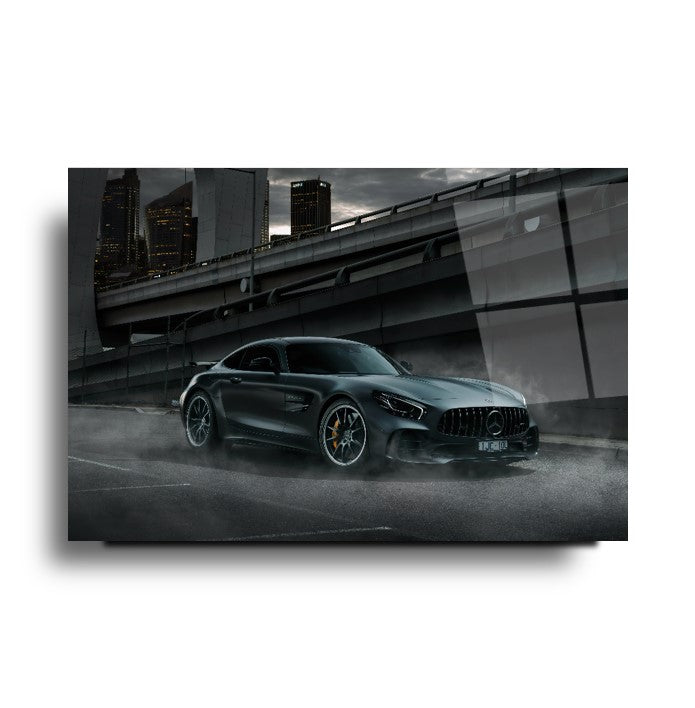 Spor Araba Cam Tablo