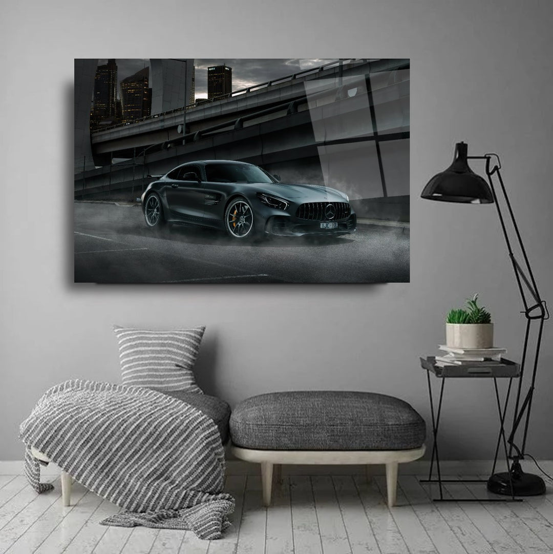 Spor Araba Cam Tablo