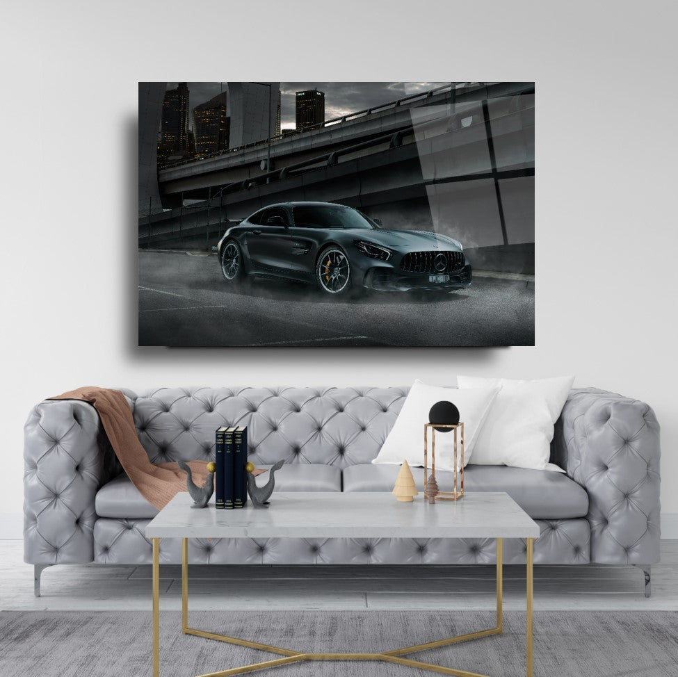 Spor Araba Cam Tablo