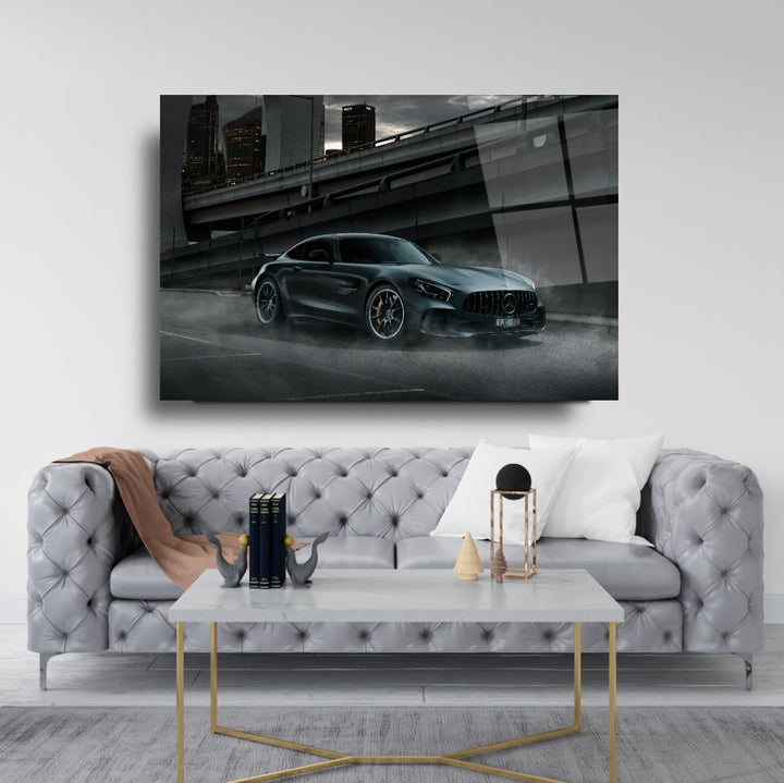 Spor Araba Cam Tablo