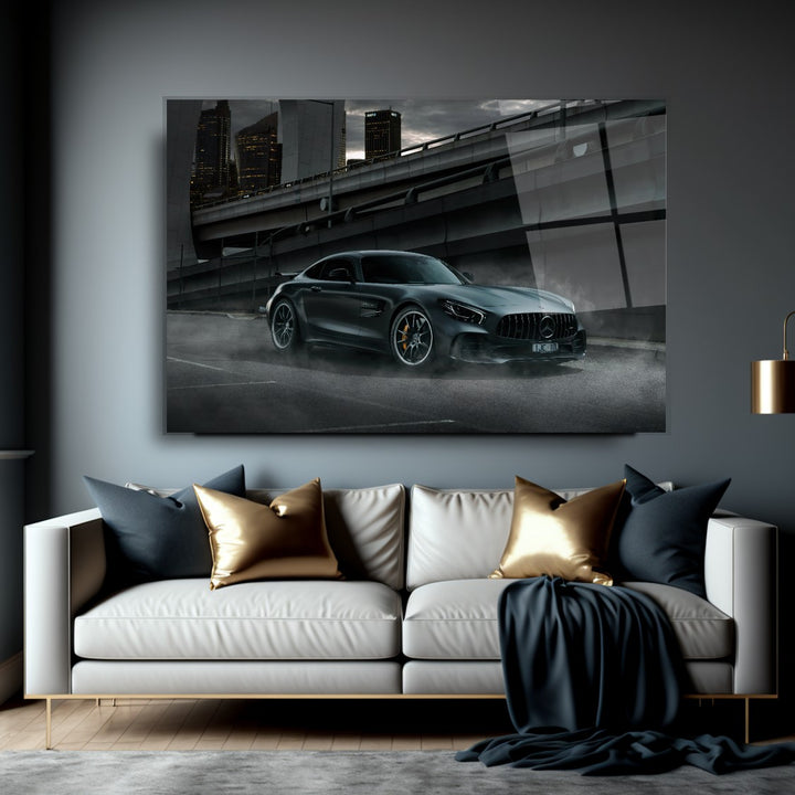 Spor Araba Cam Tablo