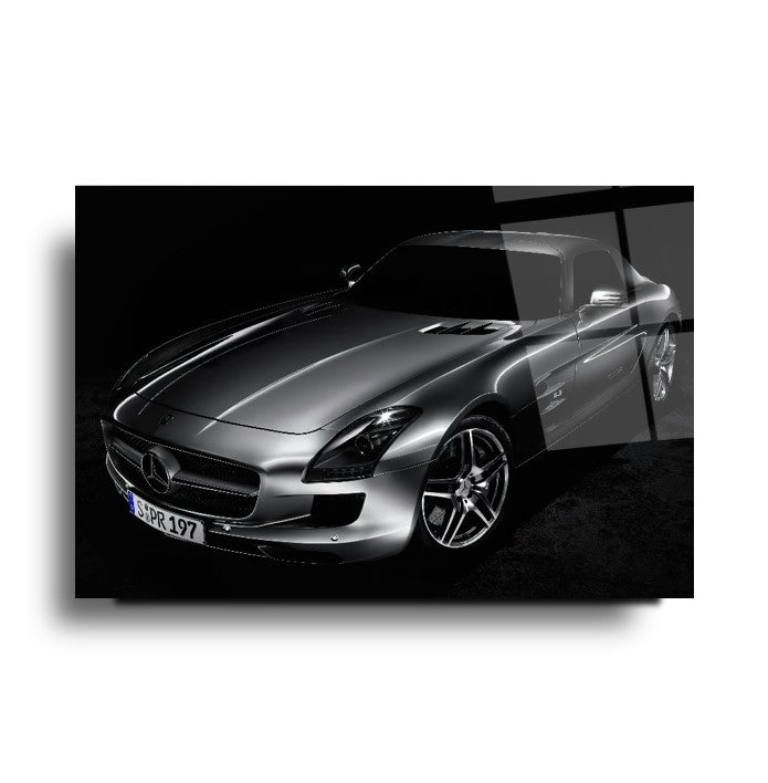 Spor Araba Cam Tablo