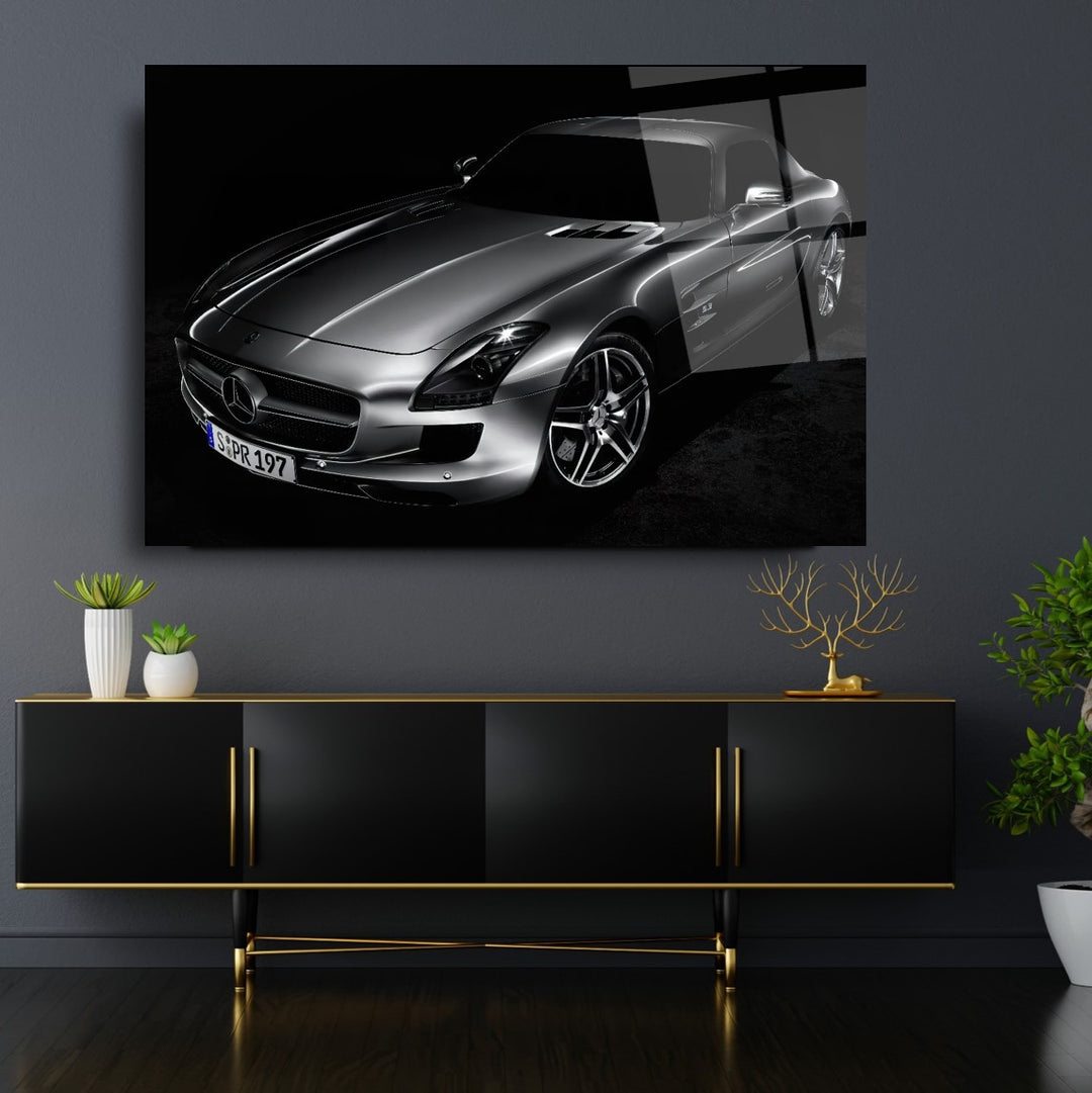 Spor Araba Cam Tablo