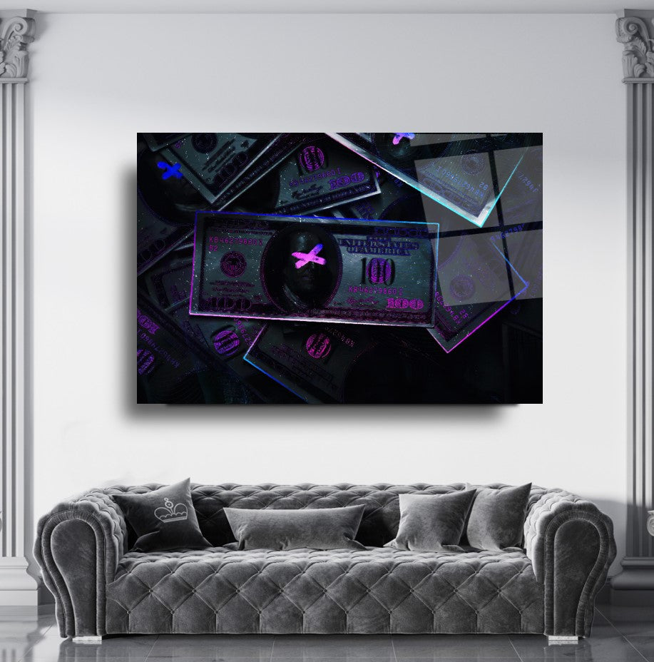 Amerikan Doları Cam Tablo