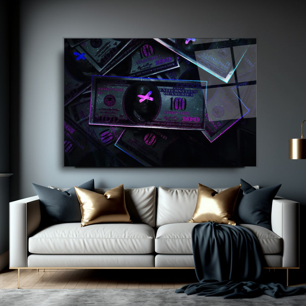 Amerikan Doları Cam Tablo