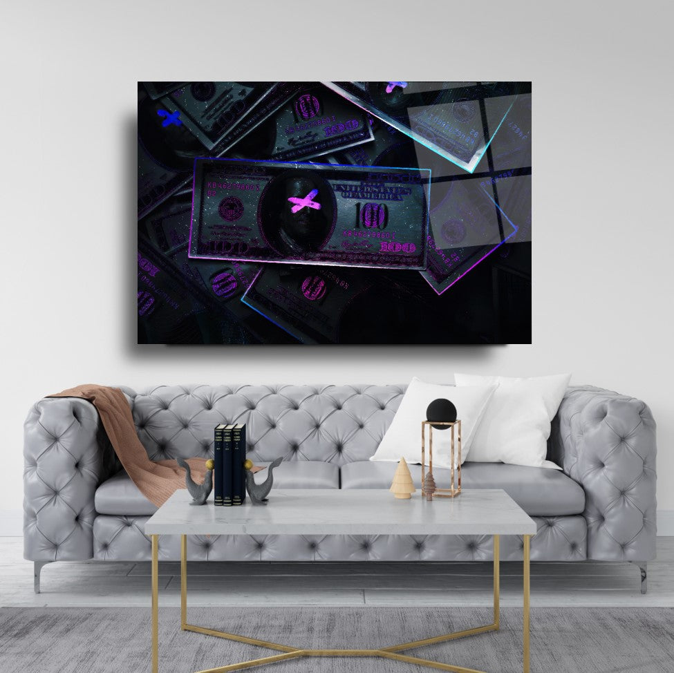 Amerikan Doları Cam Tablo