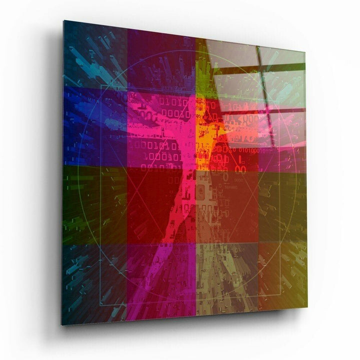 Da Vinci'nin Çizgileri Cam Tablo