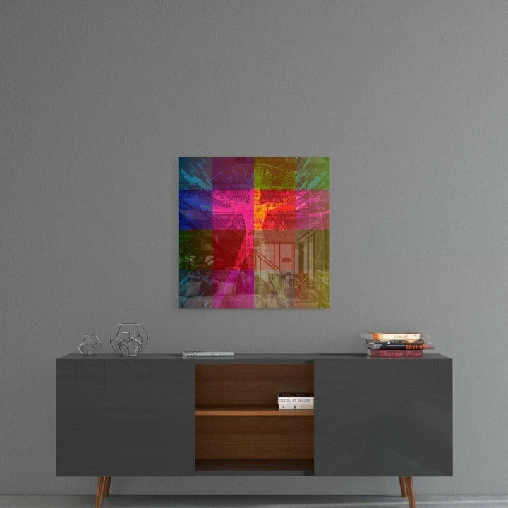 Da Vinci'nin Çizgileri Cam Tablo