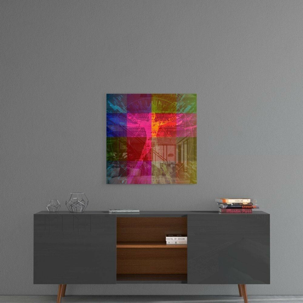 Da Vinci'nin Çizgileri Cam Tablo