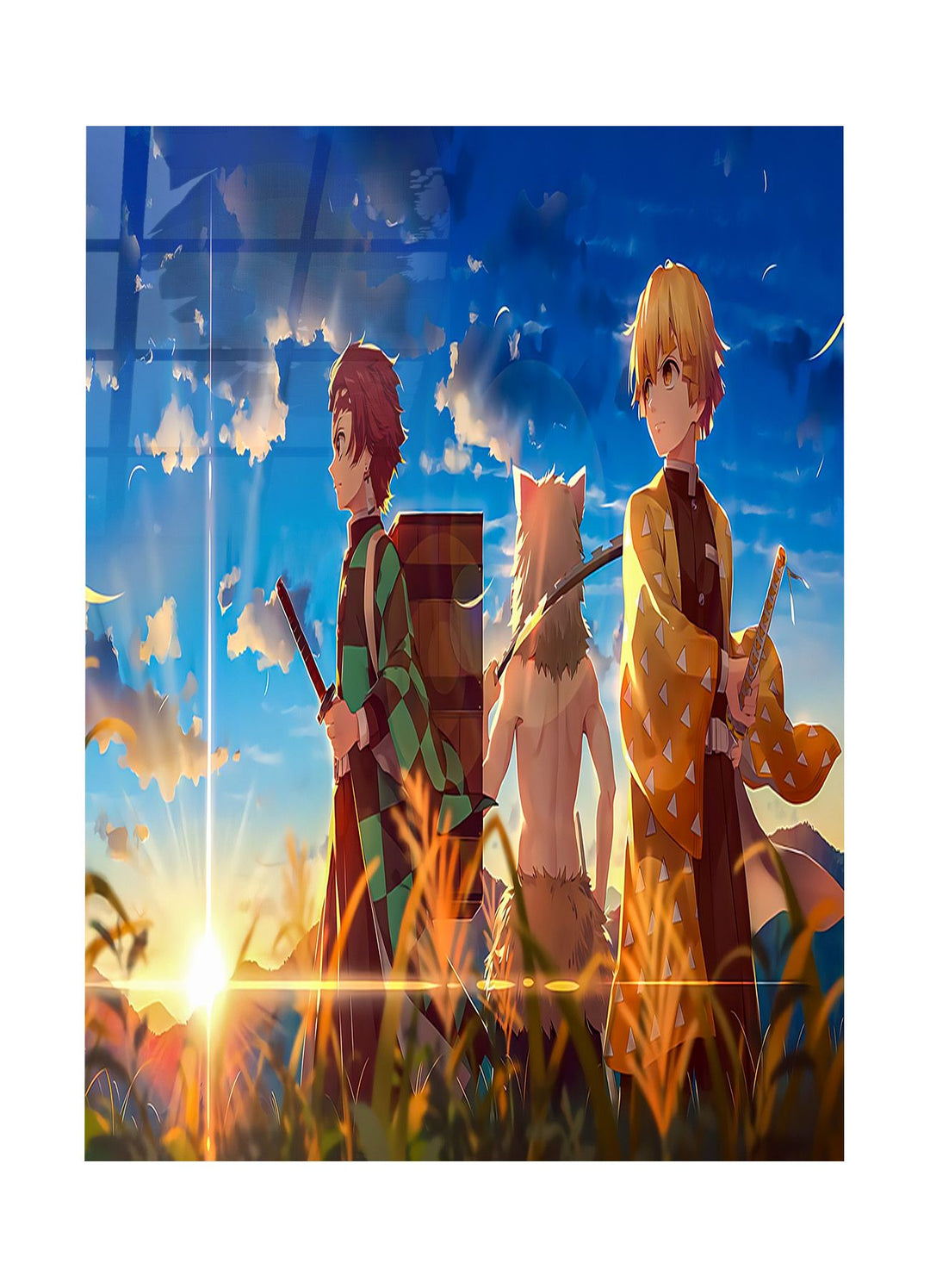 Zenitsu, Tanjirou and Inosuke Demon Slayer