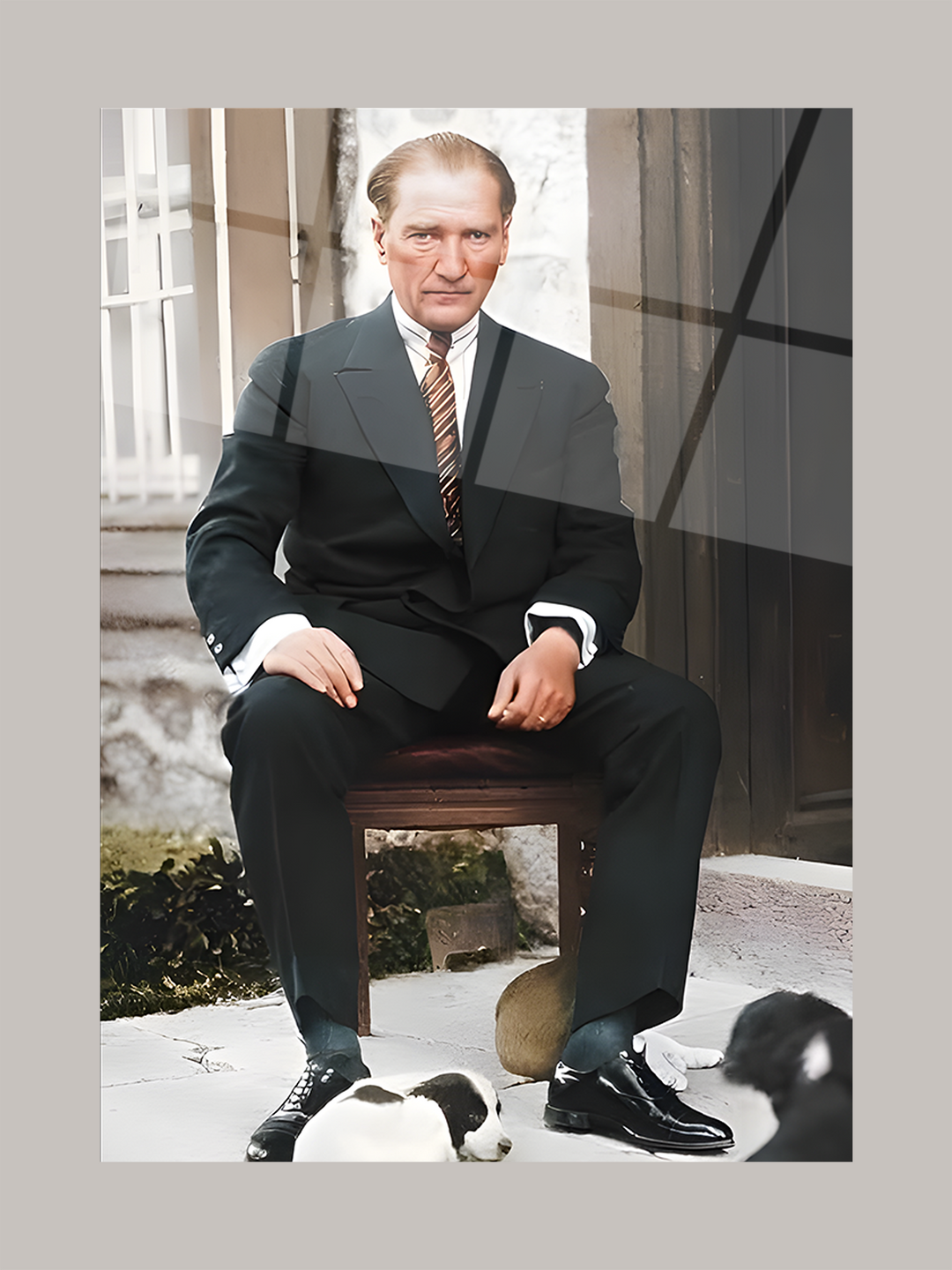 Atatürk Cam Tablo -Atatürk-4